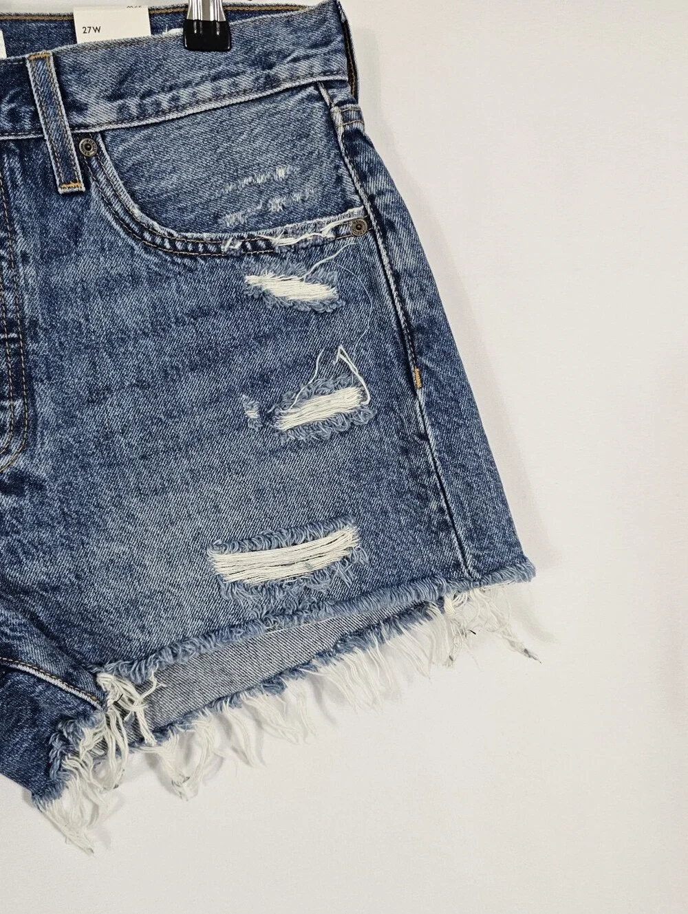 NWT Aritzia Denim Forum The Ex Boyfriend Short in Picture This Bleu - Size 27
